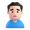 man frowning